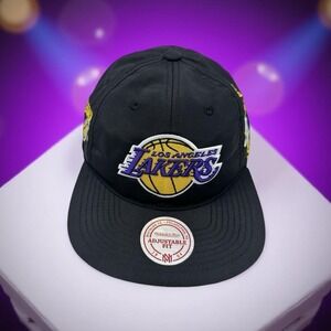 Mitchell & Ness Los Angeles Lakers "Nylon Szn" Snapback Adjustable Hat OSFM NWT